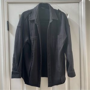 Black Cotton Shacket